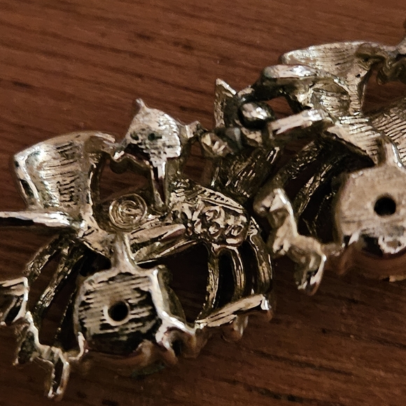 Vintage Coro emerald jeweled necklace - Picture 5 of 7